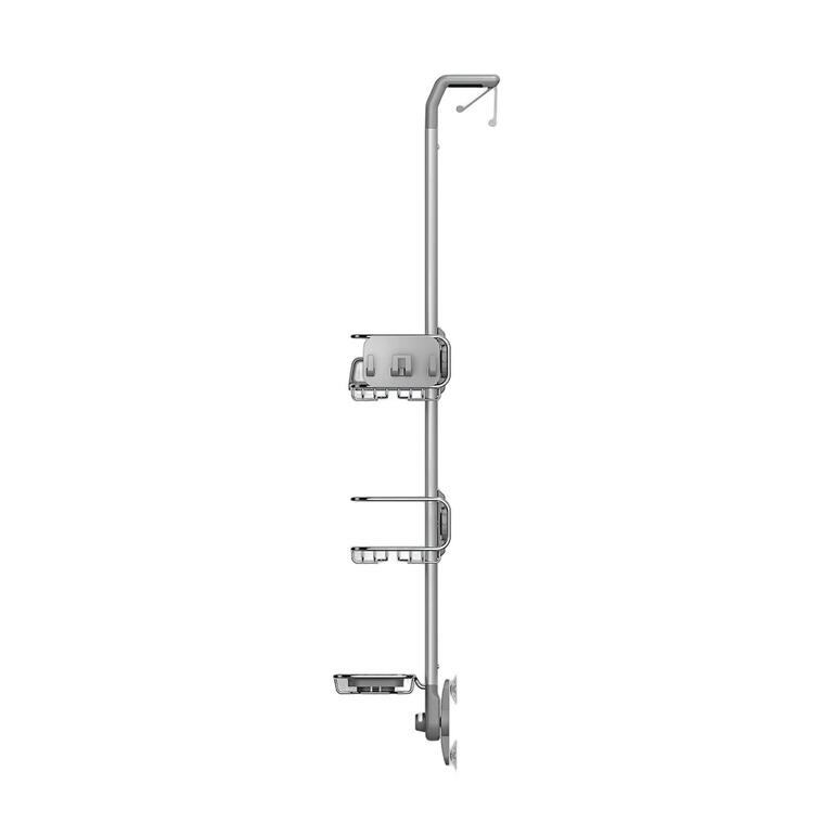 Variabler Duschcaddy Hoher variabler Duschcaddy mit drei Ablagen.