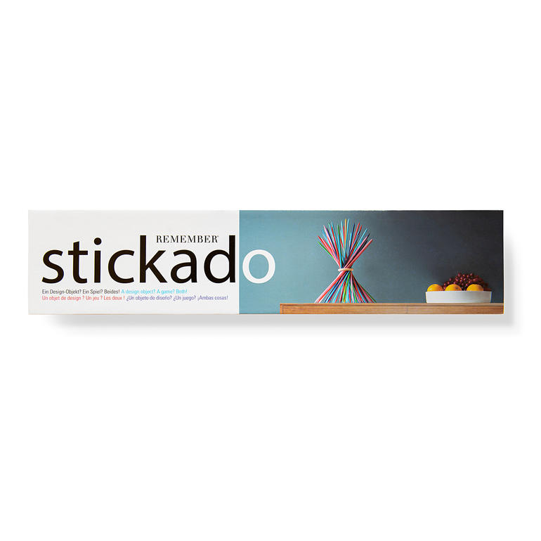 Verpackung des XXL-Stickado mit künstlerischem Design und stilvollem Layout.