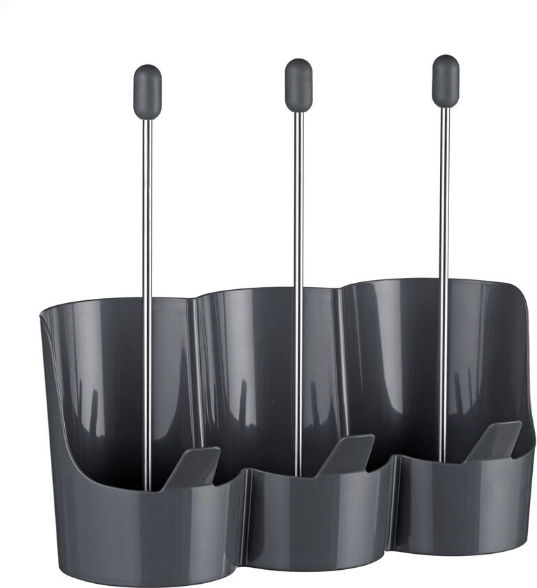 Flaschen-Abtropfständer Flaschen-Abtropfständer mit drei Fächern und stabilen Haltern für Flaschen.