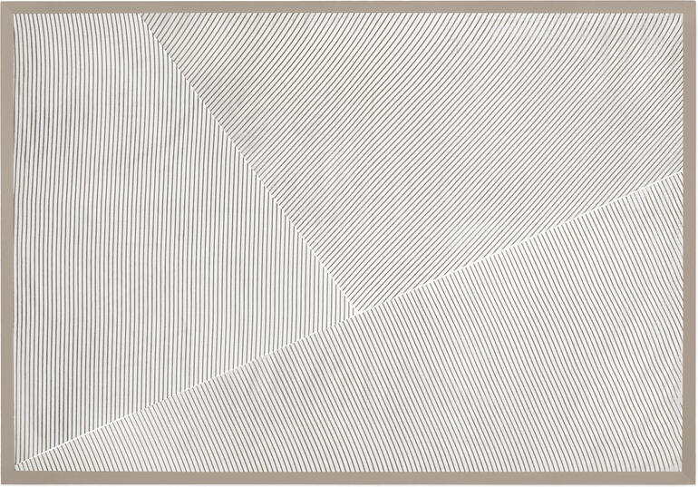 Breezyblanket in taupe mit geometrischem Muster