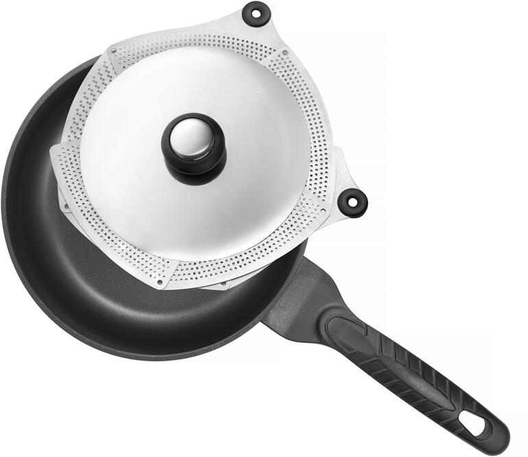 Couvercles Anti-éclaboussures Ticeed 3 Pièces - 25/29/33cm - Acier Inox