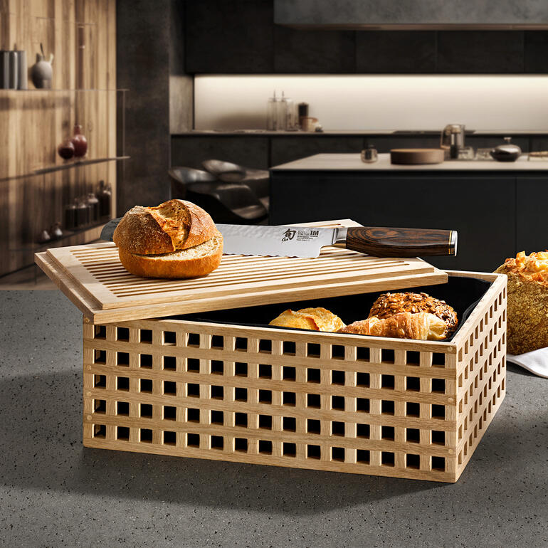 Brotkorb aus Eichenholz 3 Jahre Garantie ProIdee