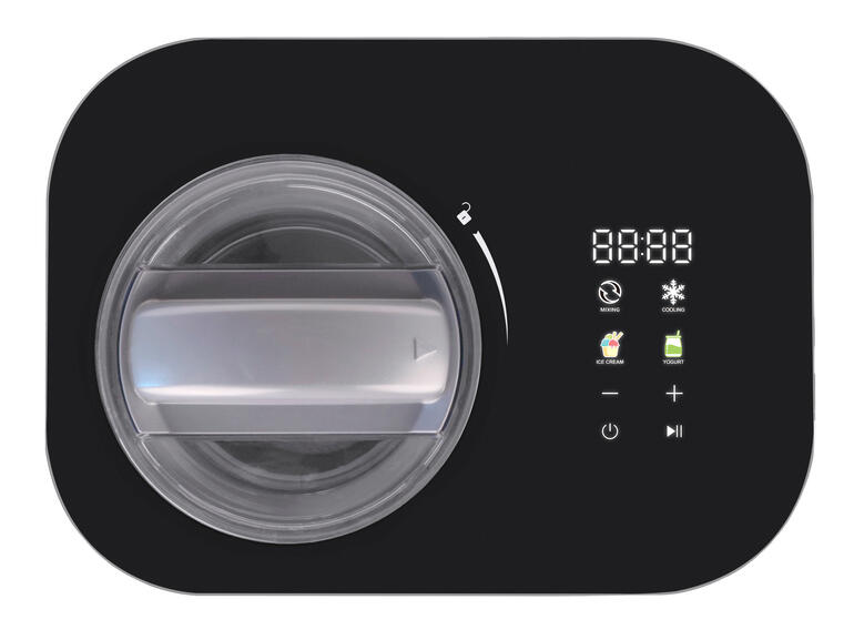 Oberansicht der Eisdiele mit Steuerungselementen.