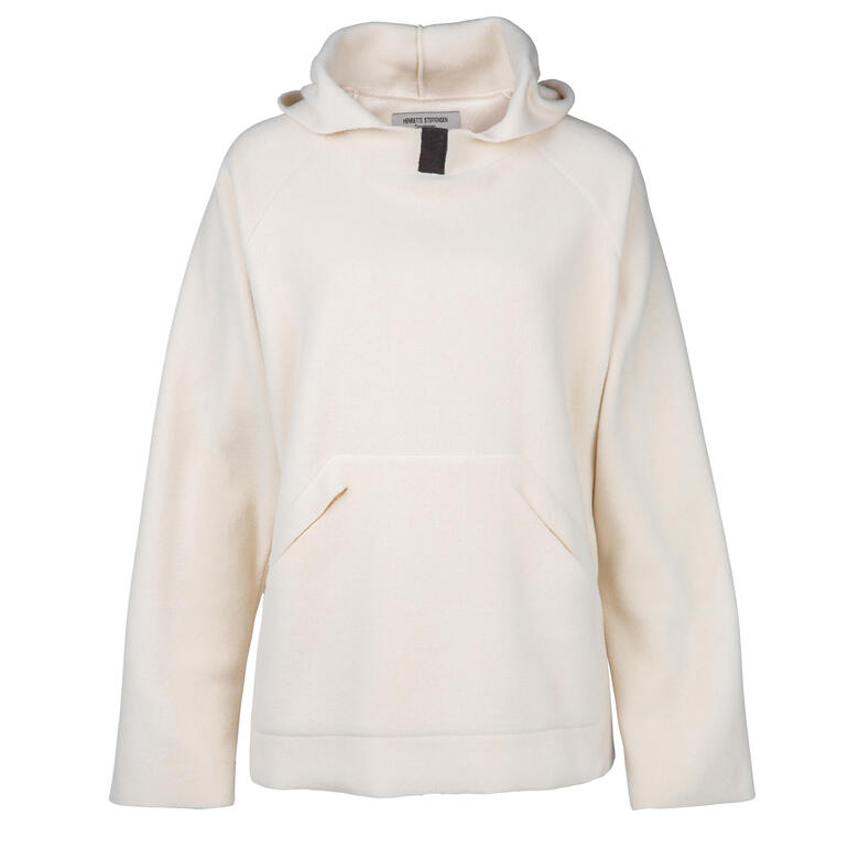 Helle Fleece-Hoodie mit Kapuze und Taschen