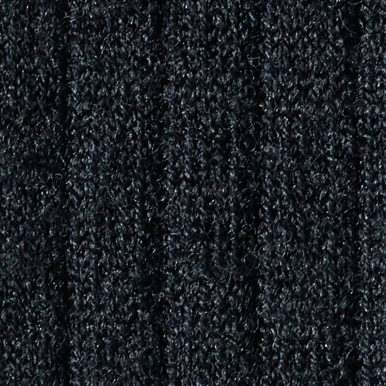 Detailansicht der Collégien Merino-Kompressionsstrümpfe in Schwarz