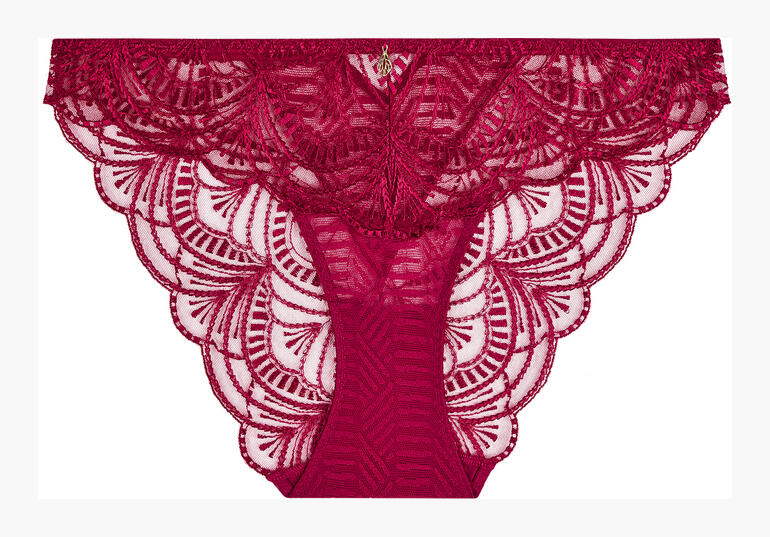 Aubade Dessous Vibes, Slip in Himbeere mit feinen Spitzen.