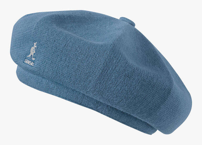 Jeansblaues Kangol Bambus-Barett.