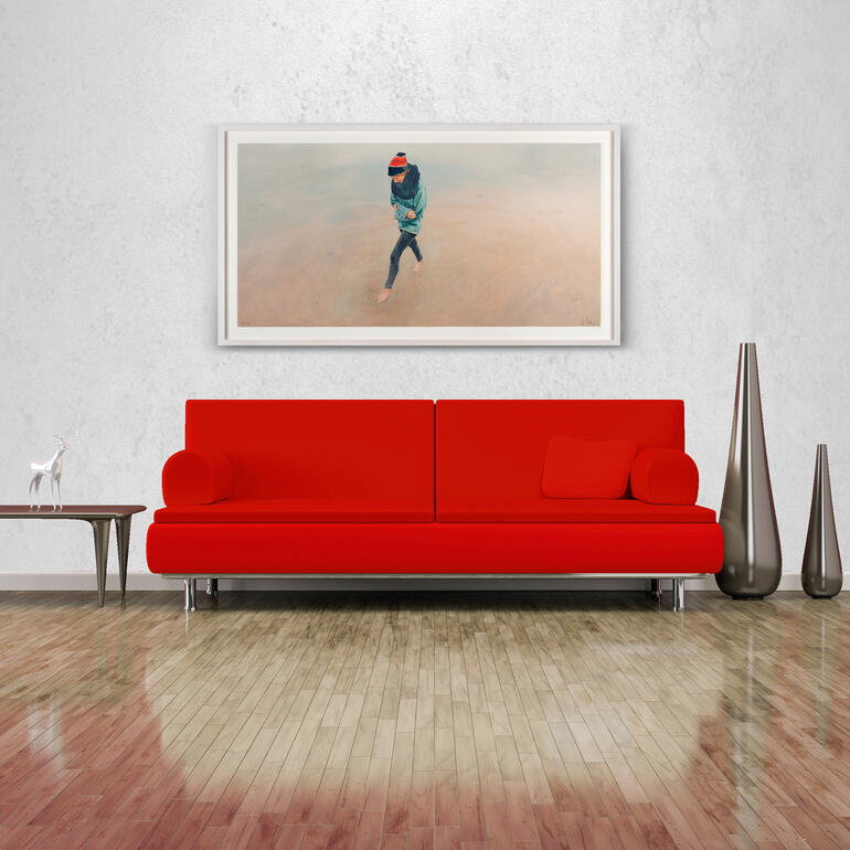 Mit 176 x 97 cm eine ideale Grösse über Sideboards und Sofas.